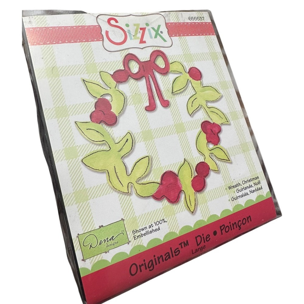 Sizzix Originals Large Die 655537 Christmas Wreath Dena Designs Holiday Crafting